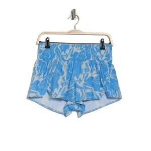 Z BY ZELLA Interval Woven Run Shorts In Blue-‎ Grey Brush Stroke XL NWT